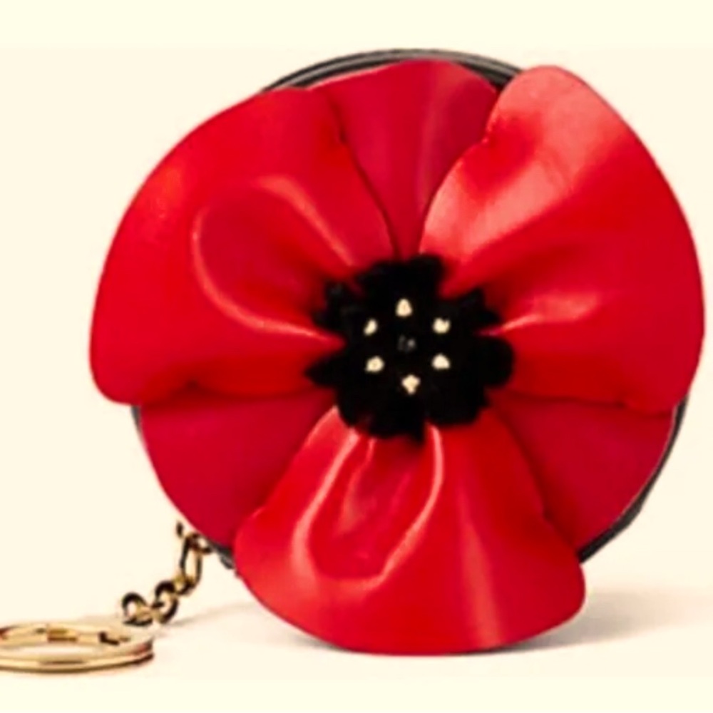 Kate Spade NY OOH LA LA Poppy leather coin purse